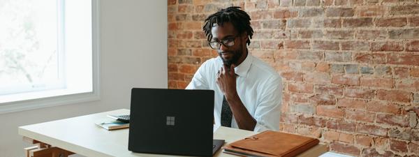 man on laptop