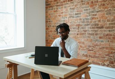 man on laptop
