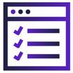 Purple list icon